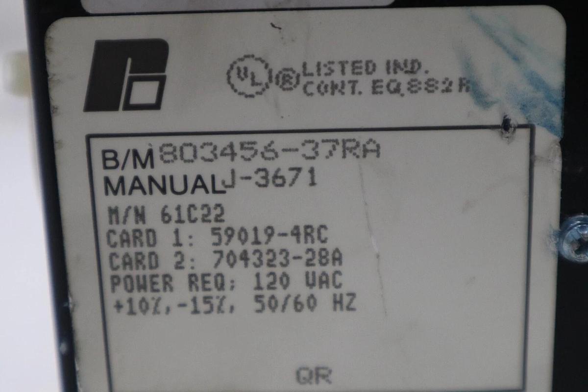 Used Reliance Electric AutoMate Local I/O Head 61C22B Manual J-3671 120vac STK 5508