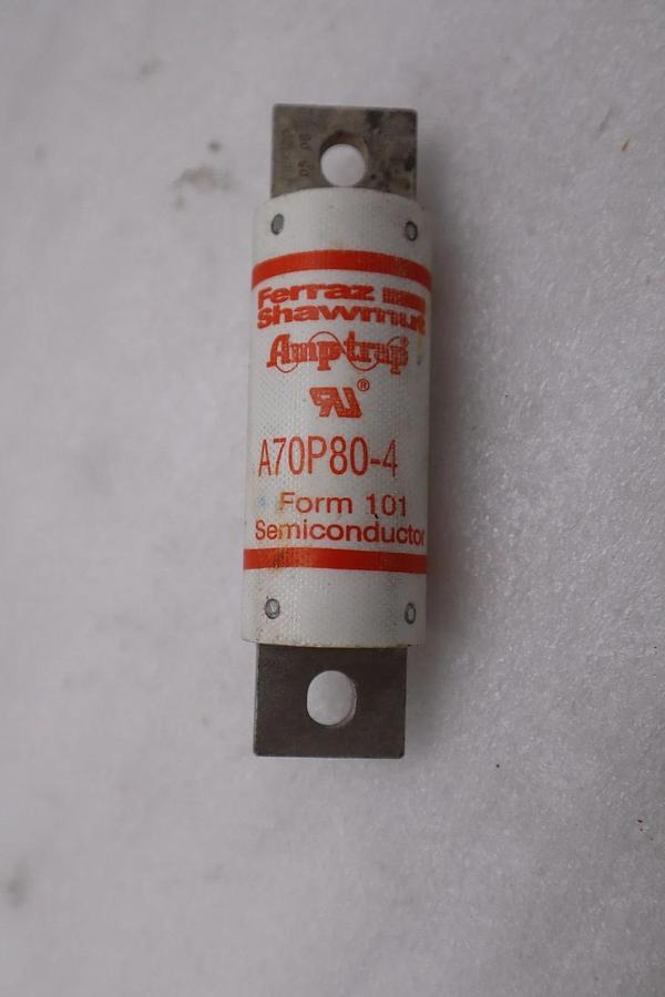 Used FERRAZ SHAWMUT A70P80-4 80A 700V SEMICONDUCTOR FUSE - STOCK GF615A