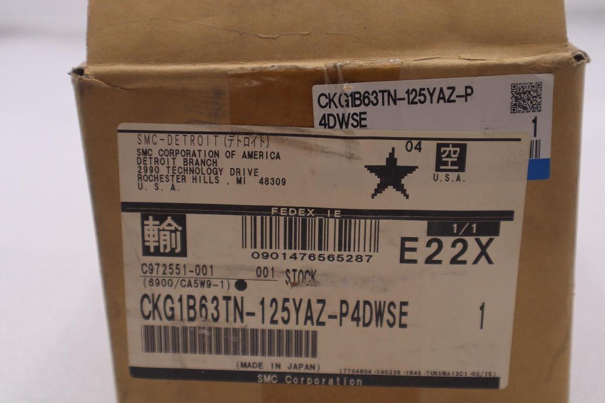 Used SMC CKG1B63TN-125YAZ-P4DWSE 63mm ck clamp cylinder, CK CLAMP CYLINDER STK 2779