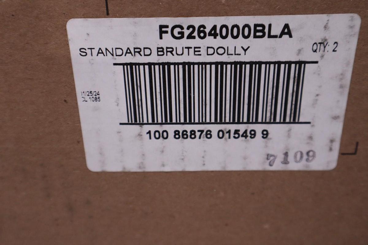 BOX OF 2 - Rubbermaid Container Dolly FG264000BLA for Brute Trash Can - #GF1154