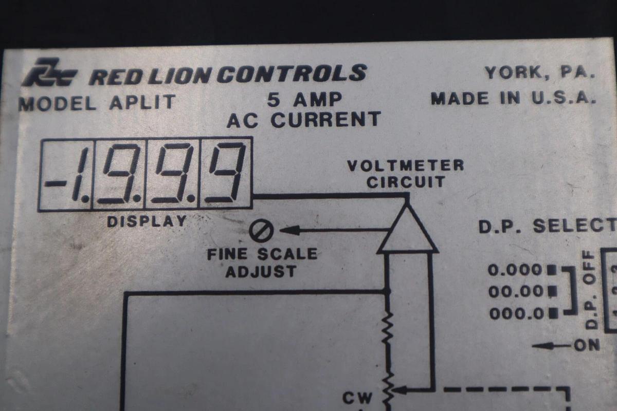 Used Red Lion Controls APLIT405 Current Meter STOCK L-556-C