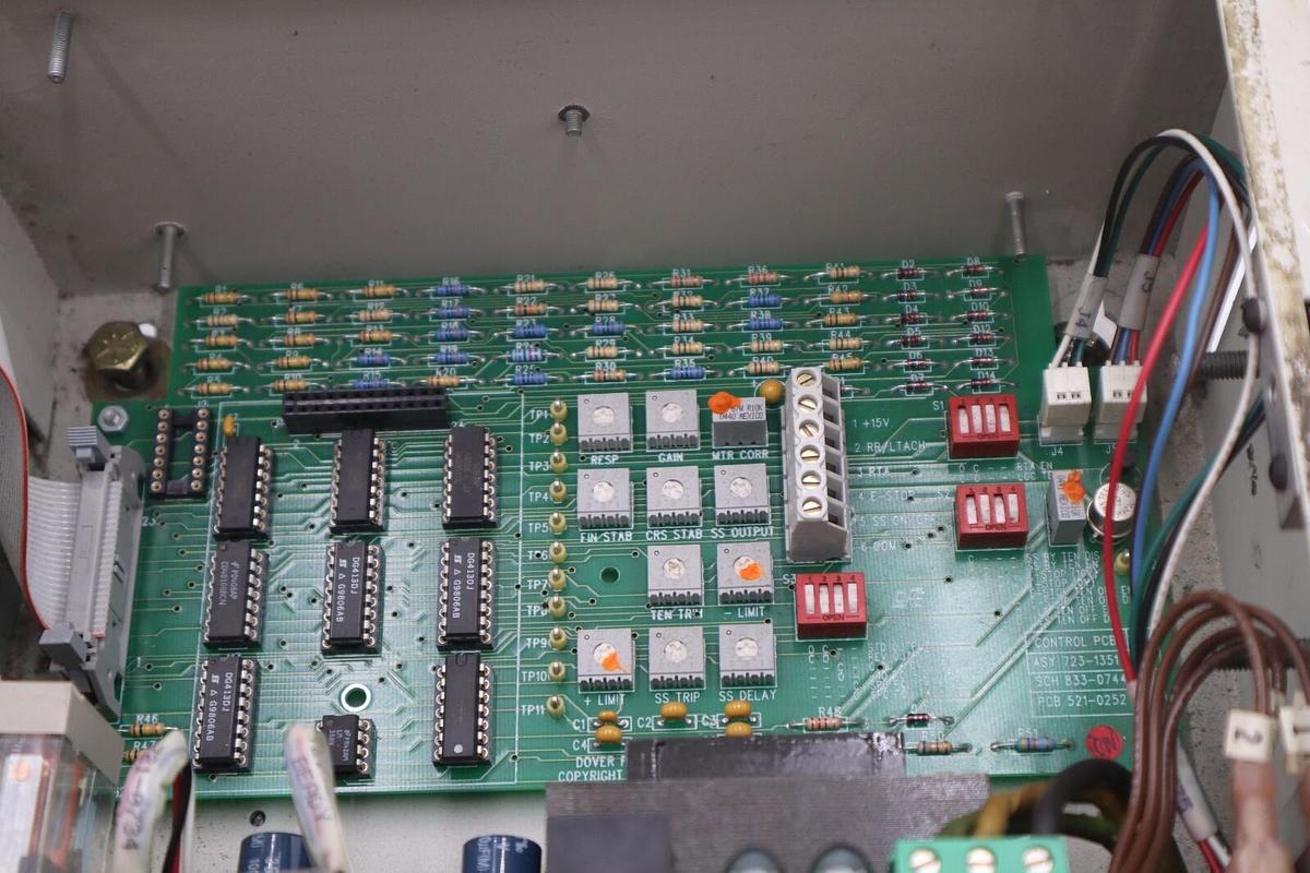 Used DOVER FLEXO WEBHANDLER 2 14A-30-36 TENSION CONTROLLER 115/230V STOCK #4128