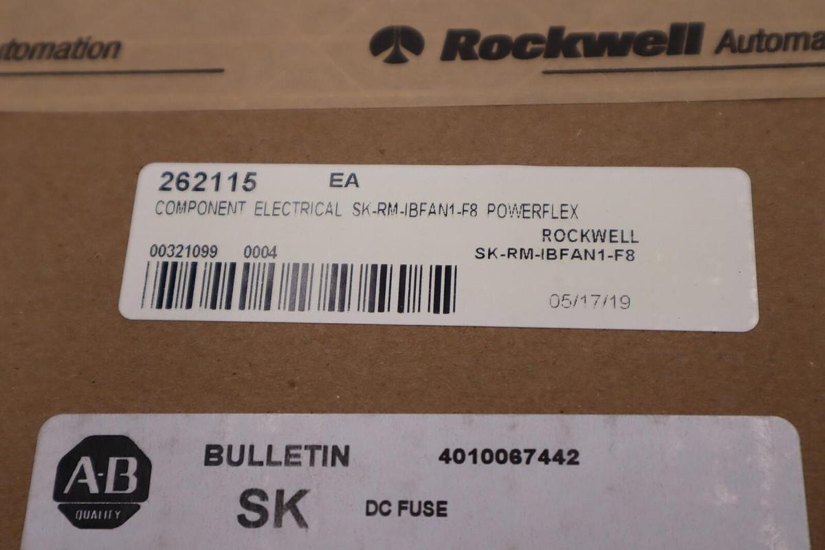 NEW SEALED Allen Bradley SK-RM-IBD-FUSEA-F8 SER A PowerFlex 750 Fuse Stock G466