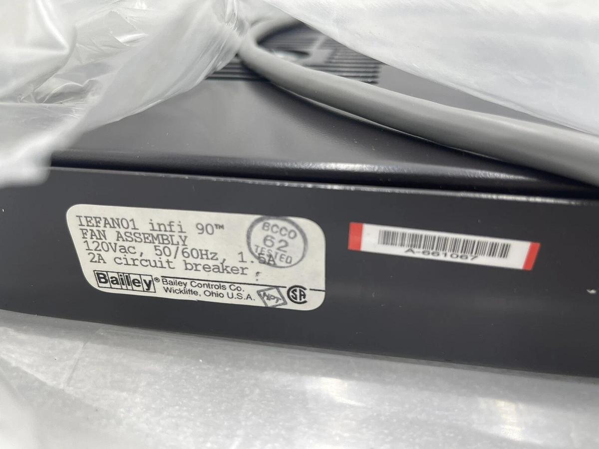NEW, ABB, Bailey, Part: IEFAN01, infi 90, 6 fan, Fan Assembly, 120Vac, STK 3395