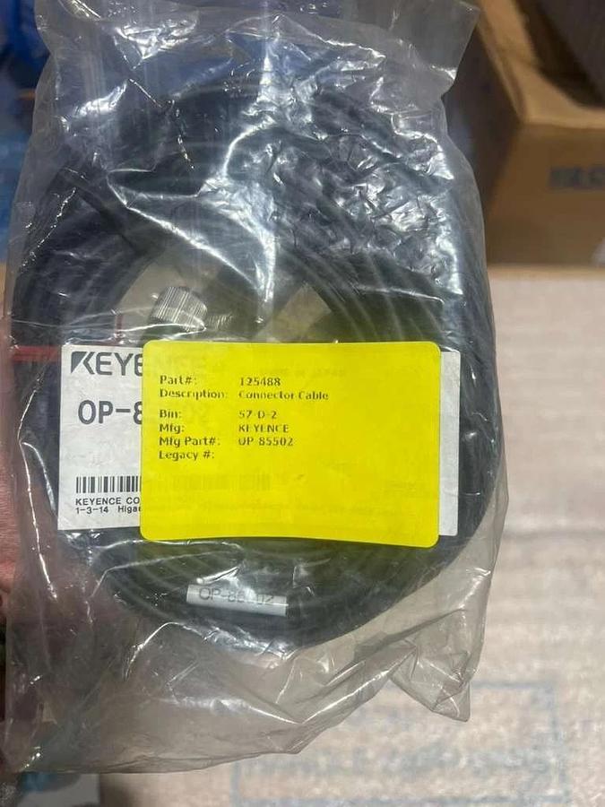 Used NEW KEYENCE Connector Cable Cordset  OP-85502 STK K748CC