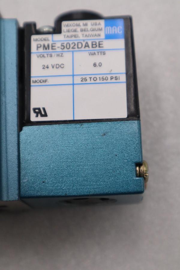MAC 6211C-000-PM-502DA W/ PME-502DABE SOLENOID VALVE 6200 SERIES NEW IN BOX