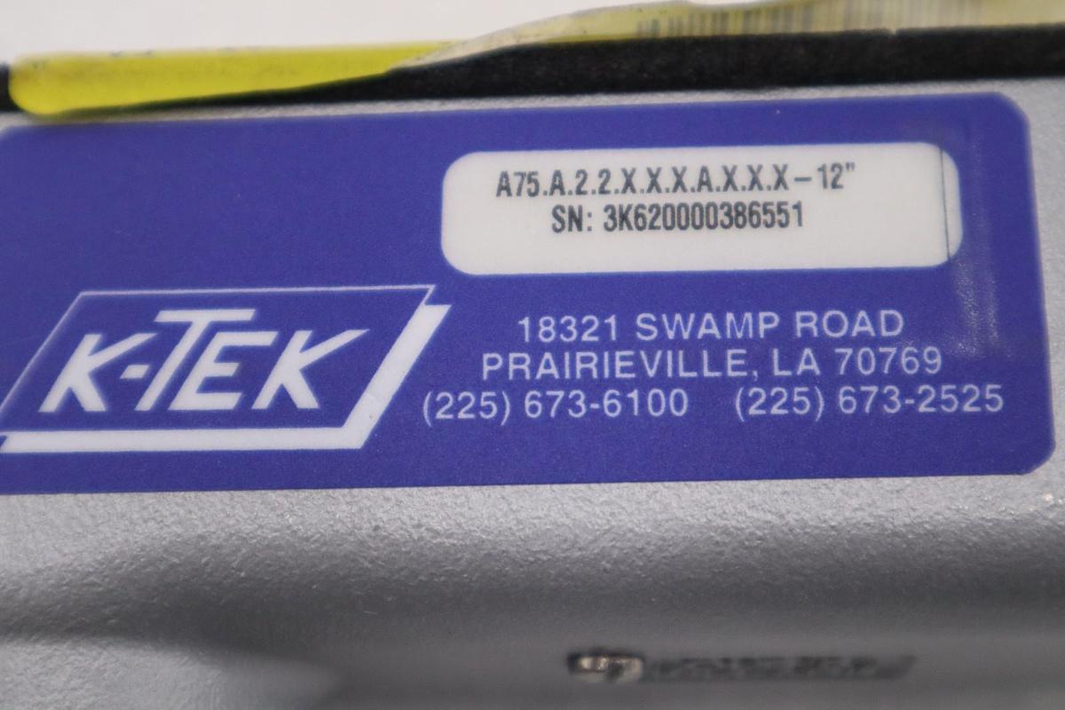 Used K-TEK A75.A.2.2.X.X.X.A.X.X.X-12" LEVEL TRANSMITTER STOCK #G-734