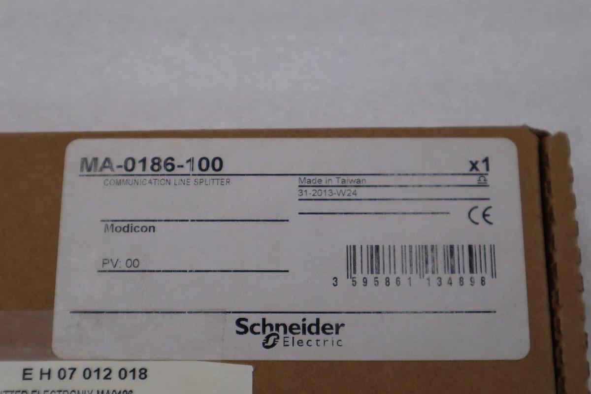 NEW OPEN BOX MA-0186-100 Modicon Coaxial Cable Splitter Repeater STOCK G667A