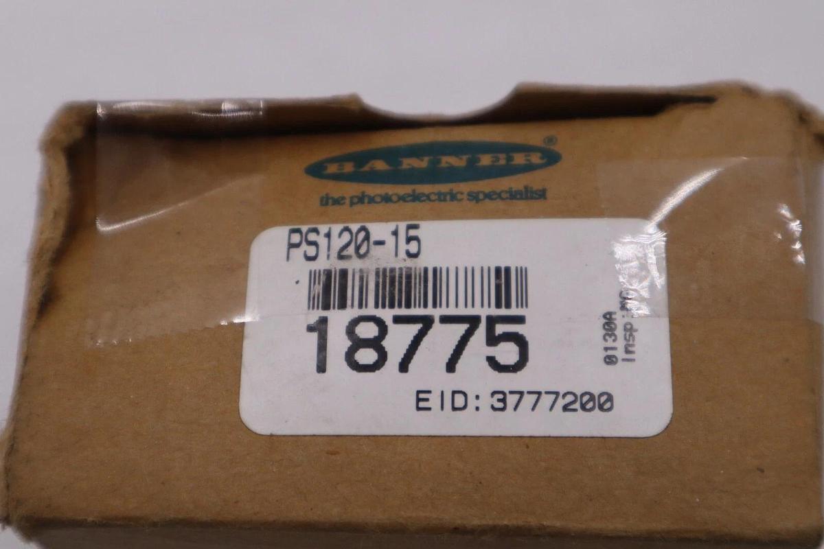 NEW OPEN BOX Banner Engineering PS120-15 Power Supply STOCK H410A