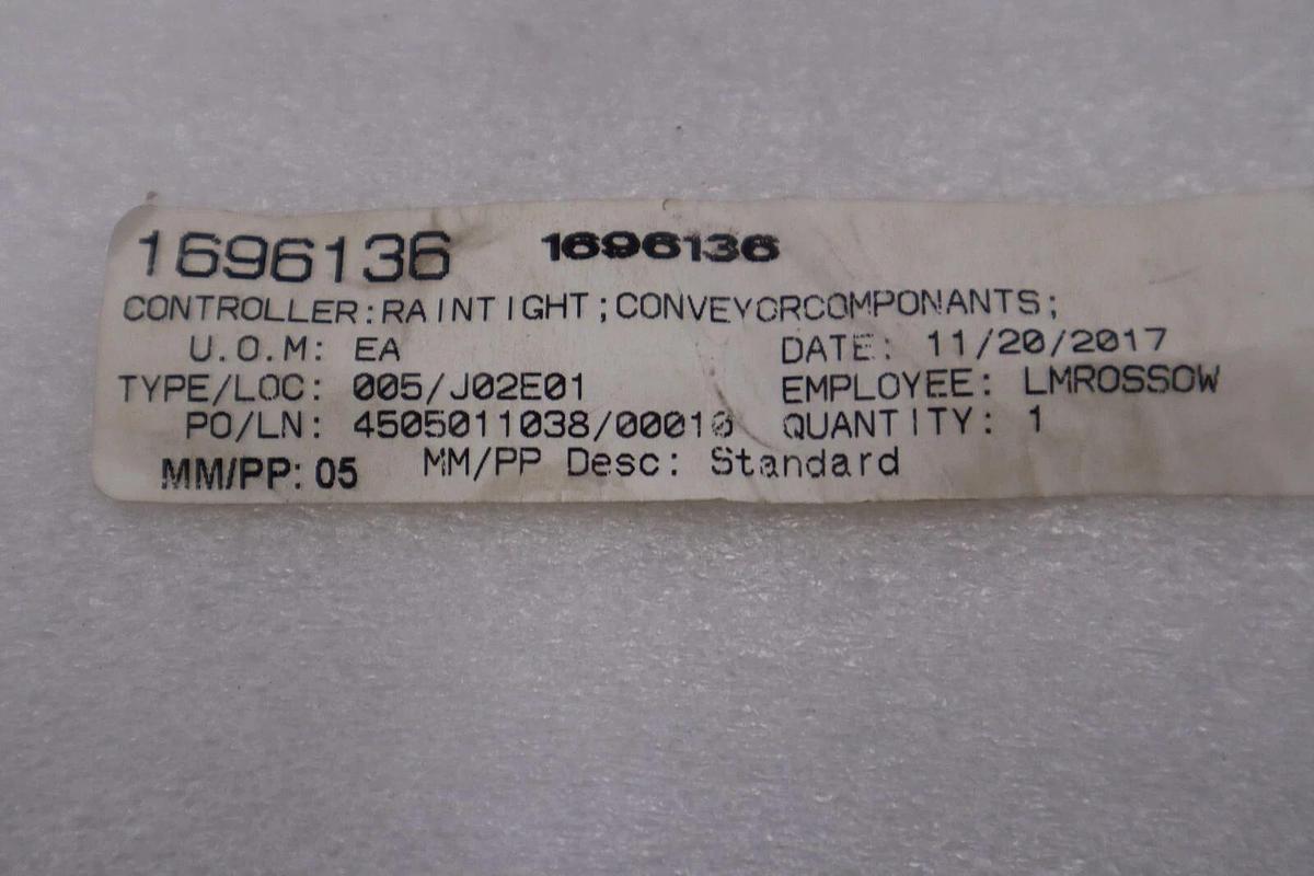 RS-1 CONVEYOR COMPONENTS RAINTIGHT ENCLOSURE WITH SAFETY STOP SWITCH #H347