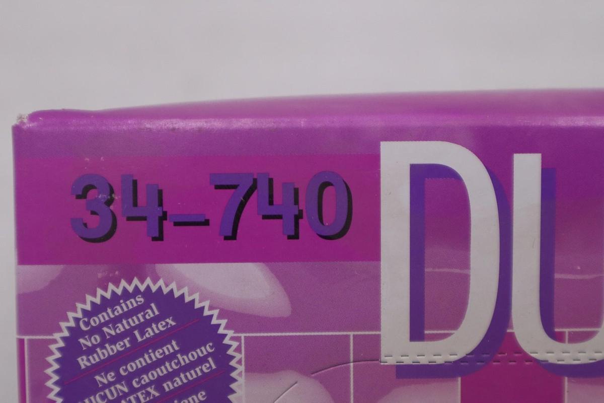 LOT OF 17 - Ansell Dura-Touch 34-740 Disposable Gloves Size L - STOCK 4745A