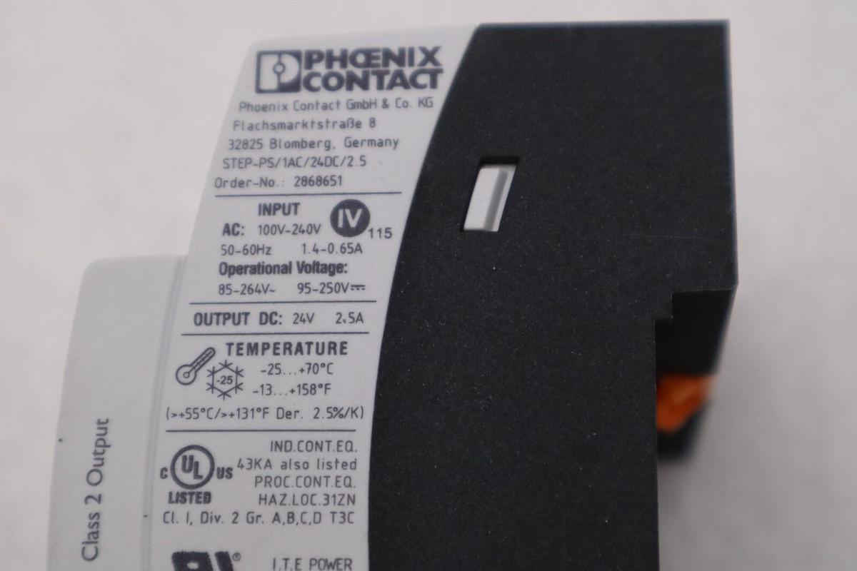 Used NEW OPEN BOX Phoenix Contact Power Supply Module 100-240V 2868651 STK H305A