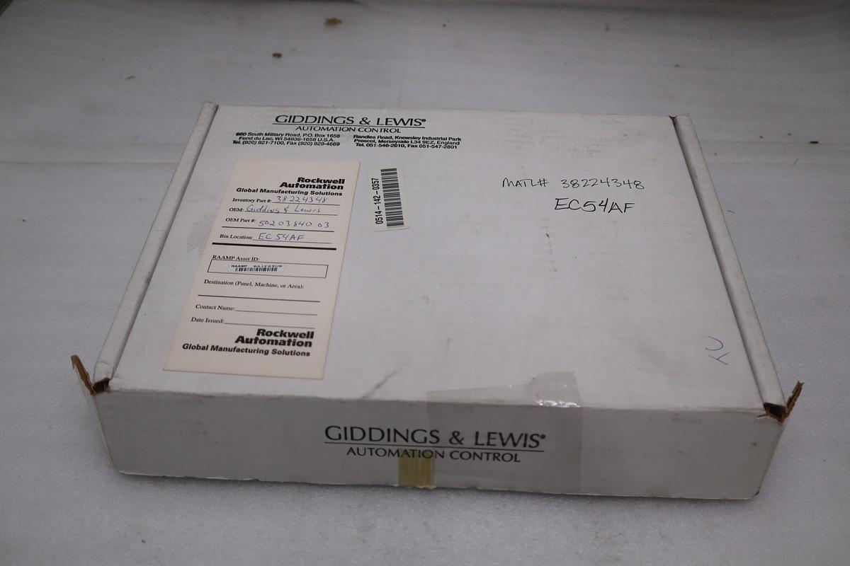 Used FIVES GIDDINGS & LEWIS 502-03840-03R2 / 5020384003R2 (NEW WITH BOX) STOCK GF1331