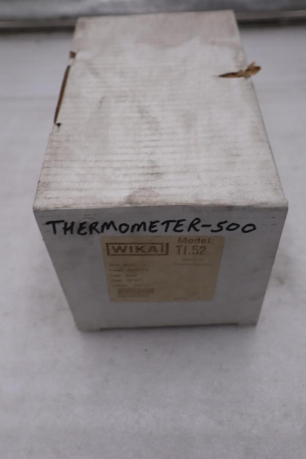 WIKA TI.52 BIMETAL THERMOMETER STEM 2.5" RANGE 50/500 F/C CONN 1/2"NPT - GF263