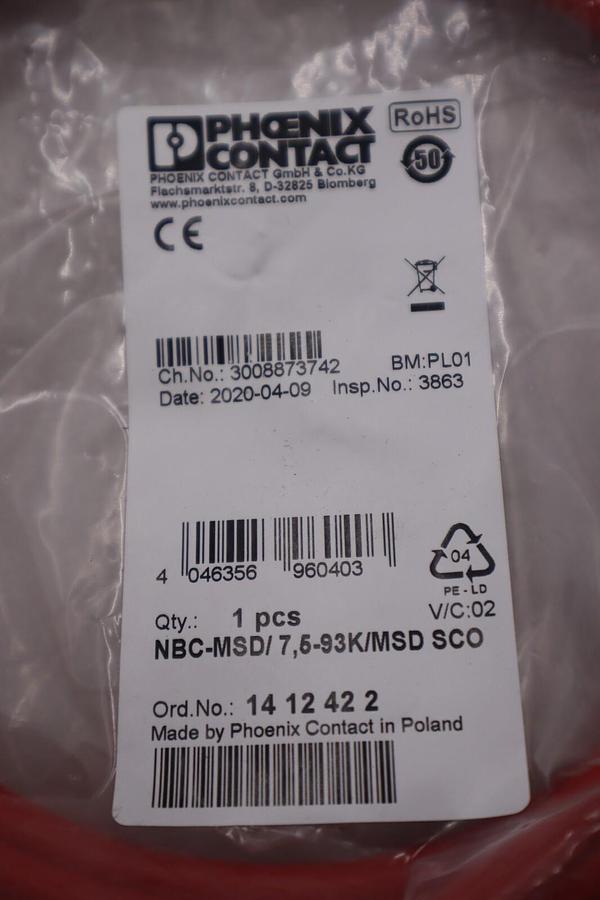 PHOENIX CONTACT NBC-MSD/7,5-93K/R4AC SCO / NBCMSD10093KR4ACSCO L-143A