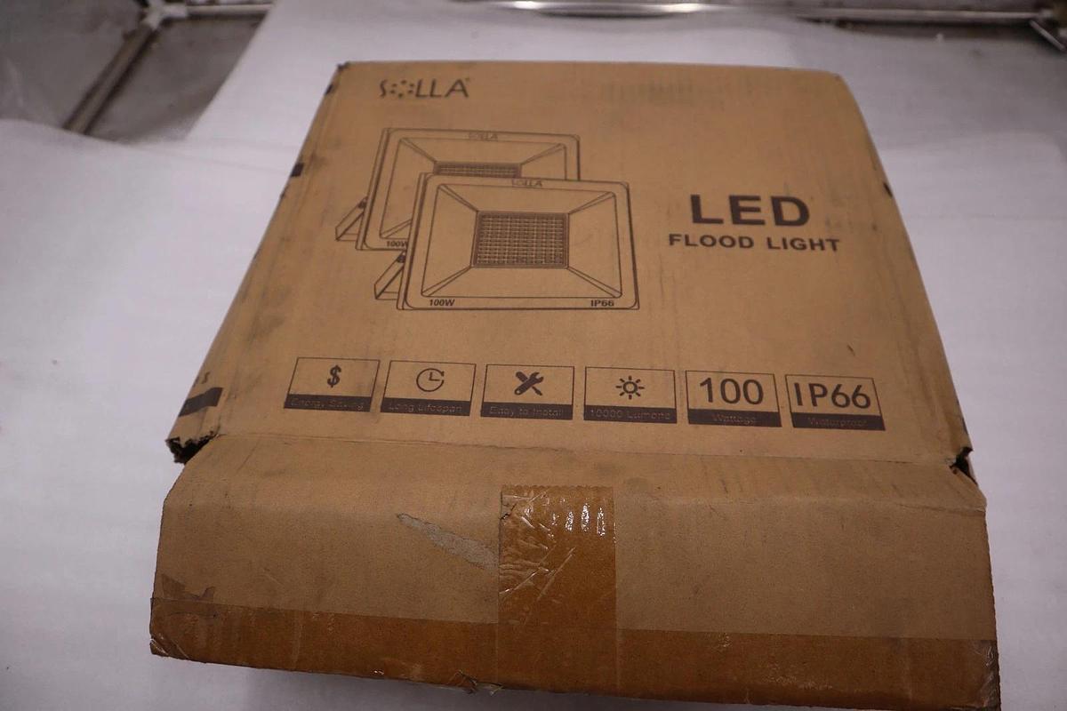 Used SOLLAR IP66 Waterproof 100W LED Flood Lights - STOCK 1929CC