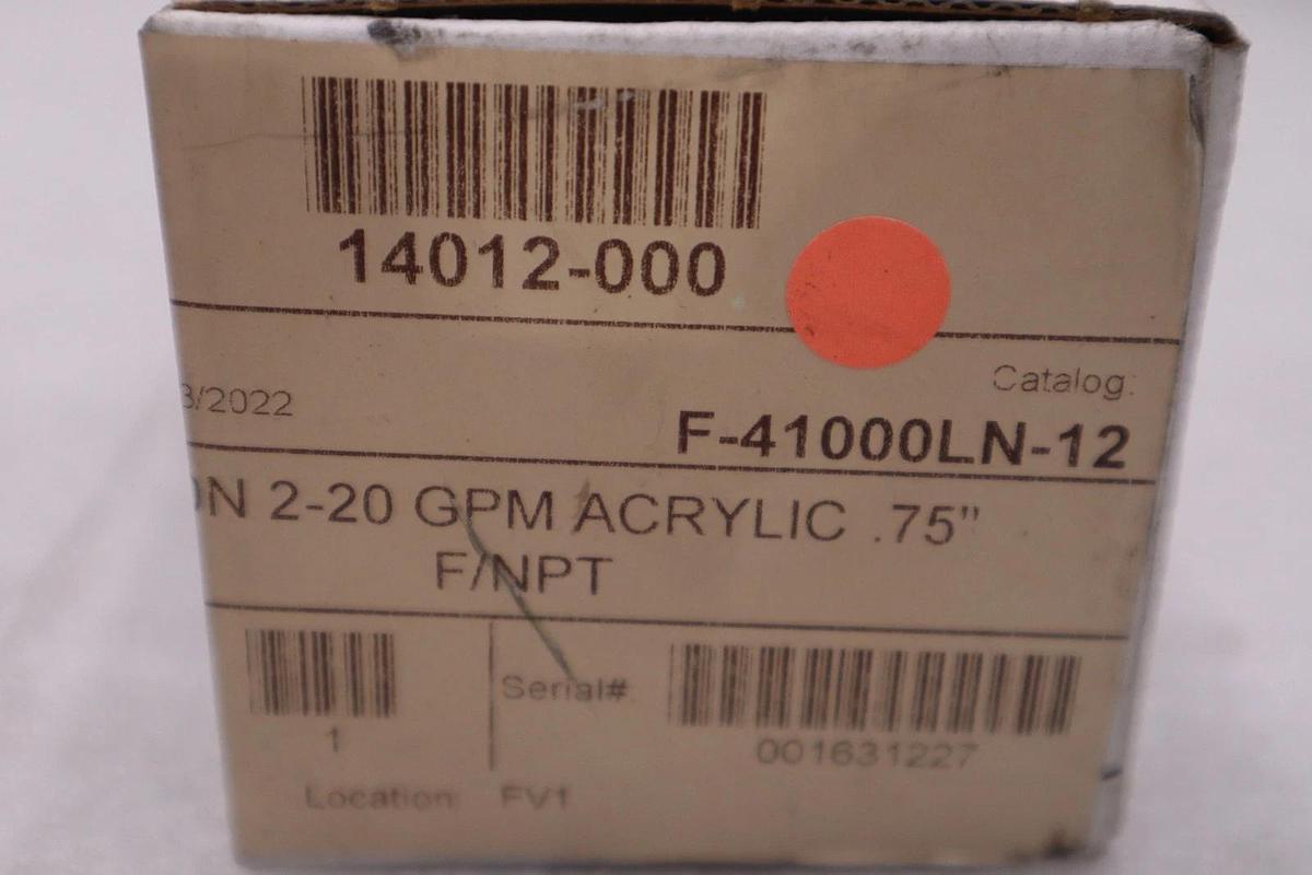 Used Blue-white F-40750LN-12 Variable Area Flow Meter - STOCK 5637CC