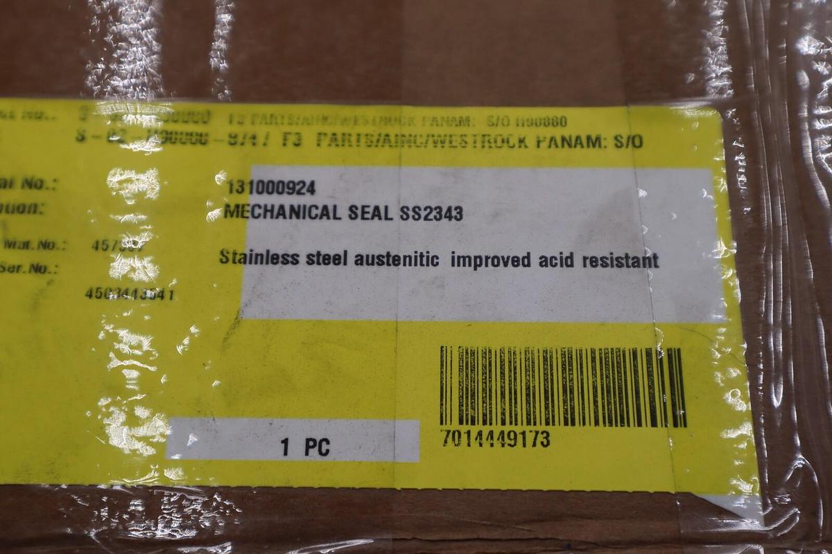 Used Mechanical Seal SS2343 Stock #3643