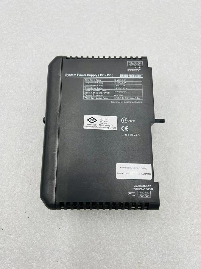Used EMERSON DELTAV KJ1501X1-BB1 SYSTEM PASSTHROUGH POWER SUPPLY 12/12DC #K-2534