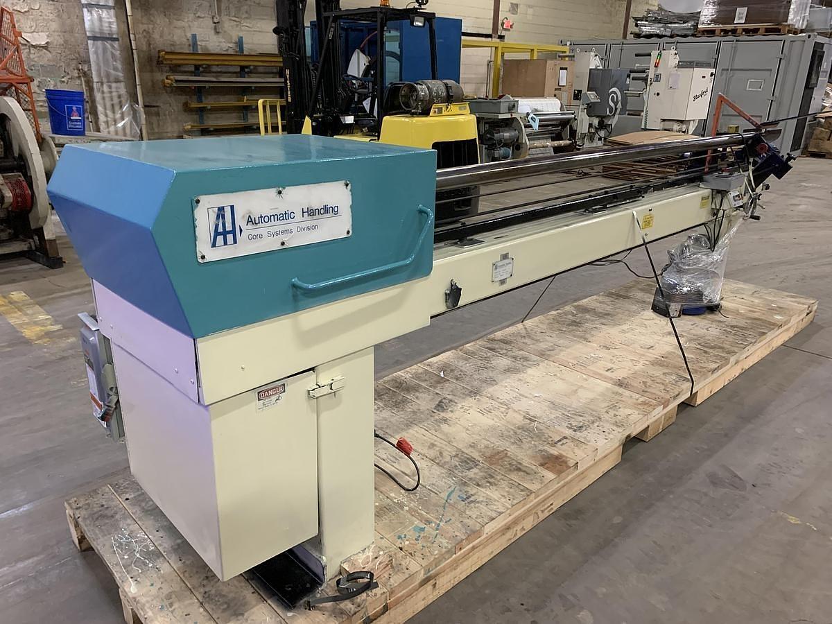 Used 120" WIDE AUTOMATIC HANDLING MODEL SHARK-10 CORE CUTTER 3" CORES