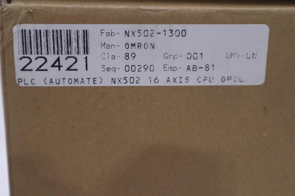 Used OMRON CPU UNIT NX502-1300 / NX5021300 NEW IN BOX STOCK GF-1034