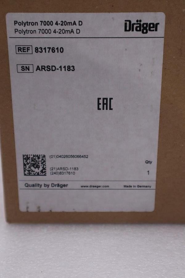 NEW Drager 8317610 Polytron 7000 Gas And Oxygen Detector SIX AVAILABLE #G49A