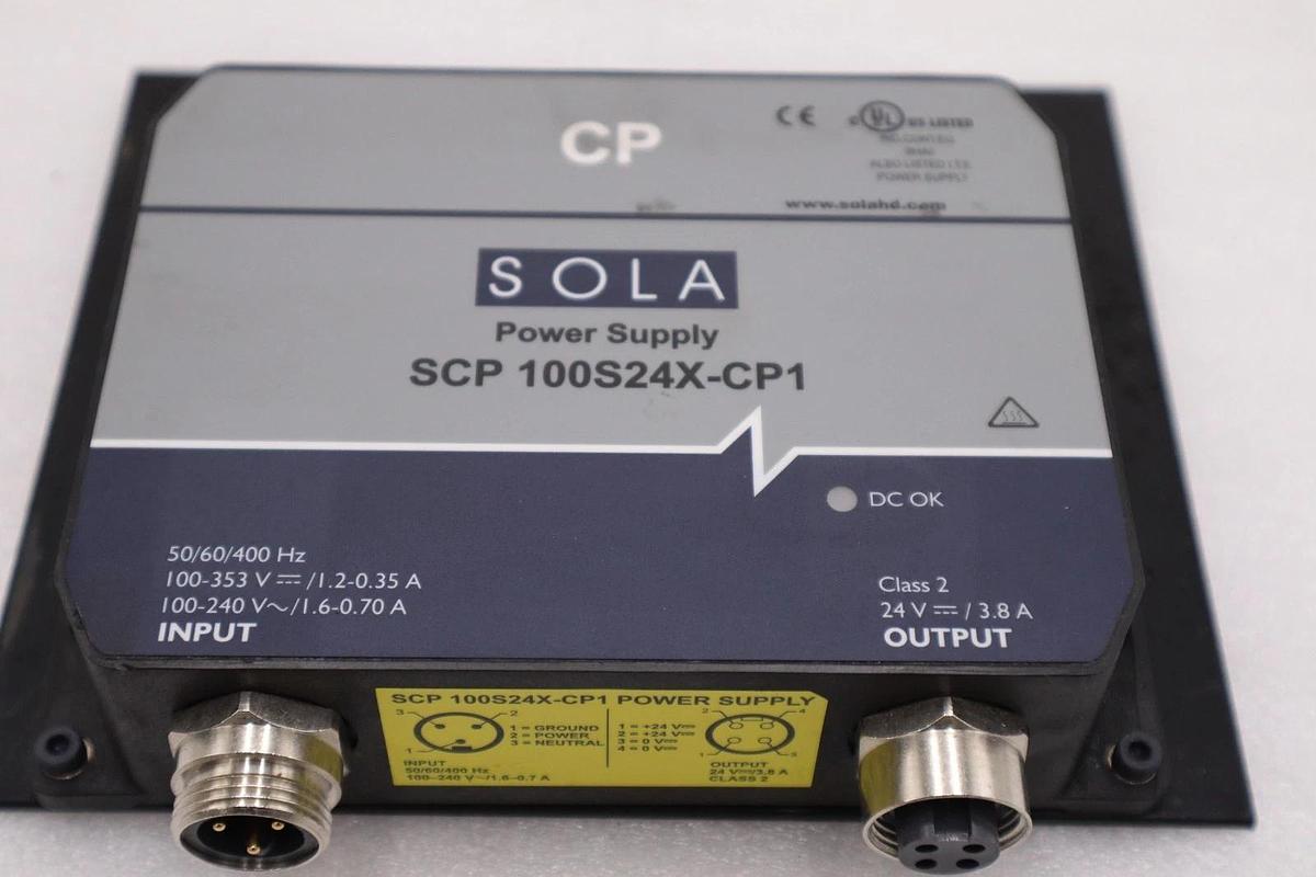 Used Sola Power Supply SCP 100S24X-CP1 PH10160199 SCP100S24X-CP1 STOCK H1713