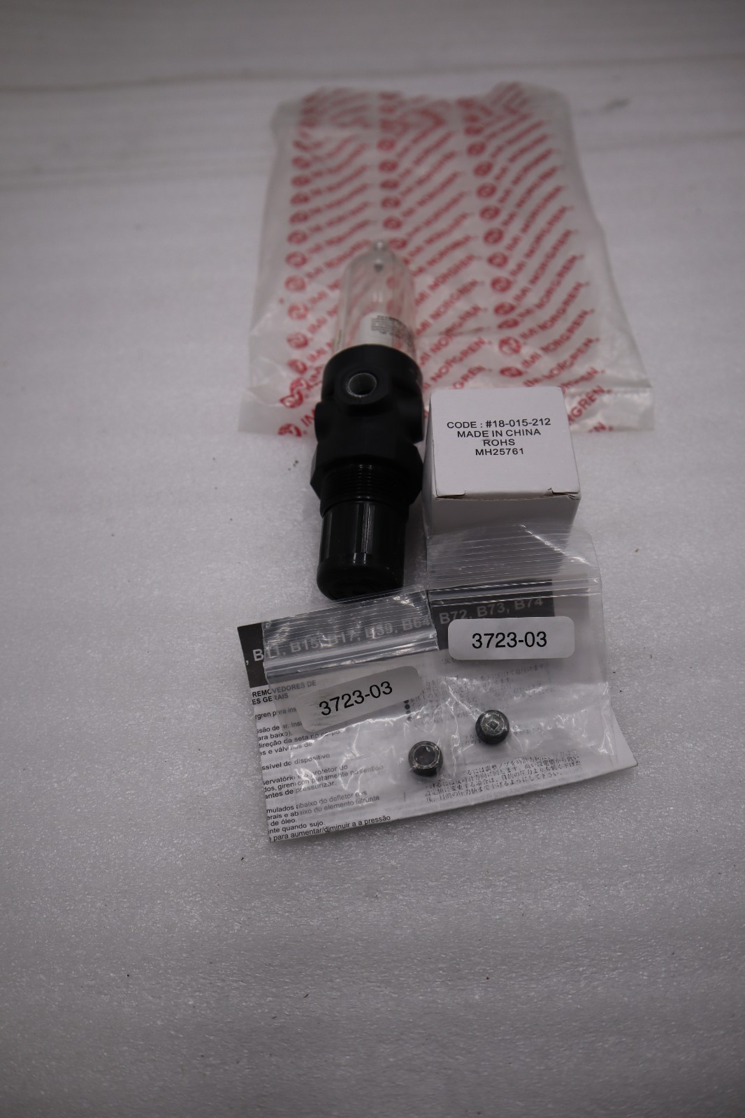 NORGREN B07-102-M1KA Filter Regulator 1/8" PTF Port Manual Drain STOCK H1253A