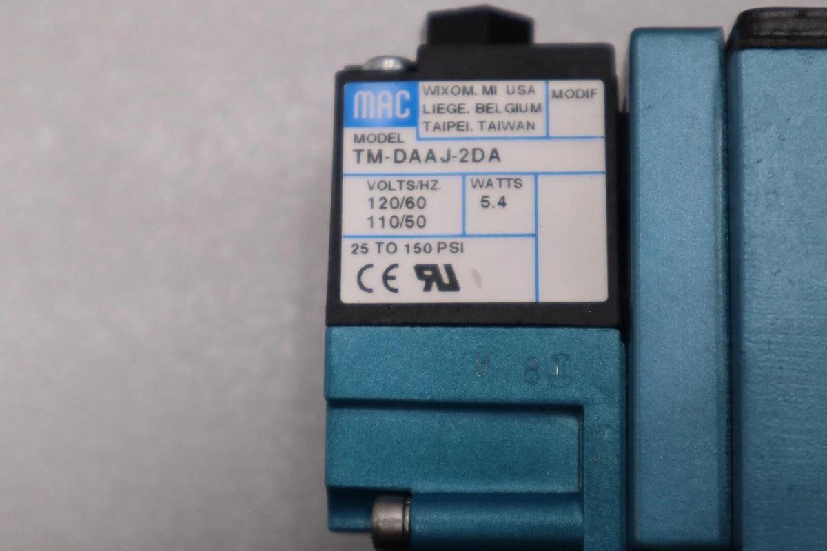 Used NEW MAC VALVES INC 82A-AC-CPA-TM-DAAP-2DA-9 / 82AACCPATMDAAP2DA9 STOCK H906