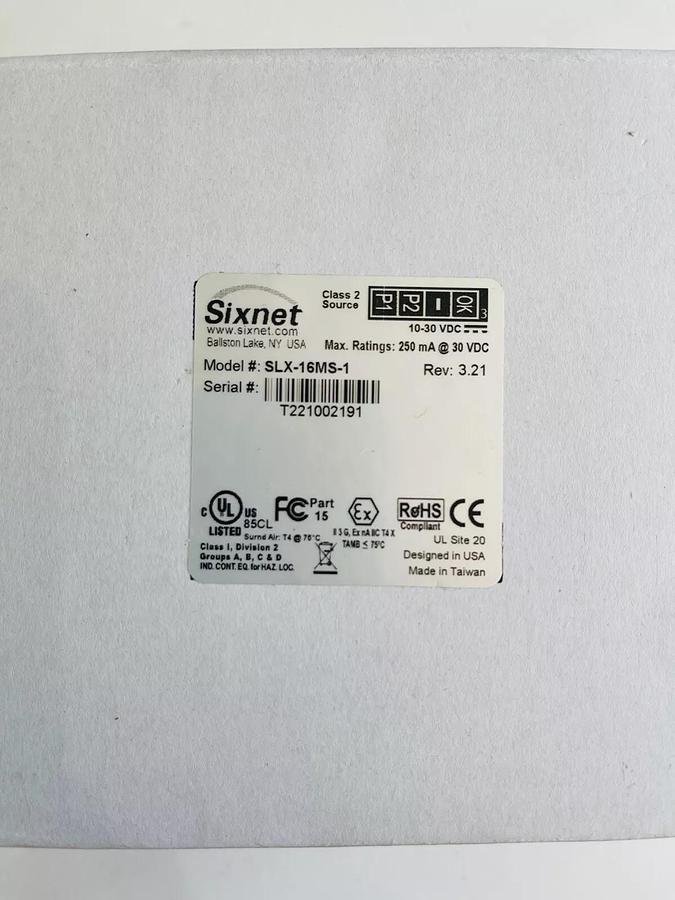 Used Sixnet SLX-16MS-1 / 16 Port Industrial Ethernet Managed Switch #K-919