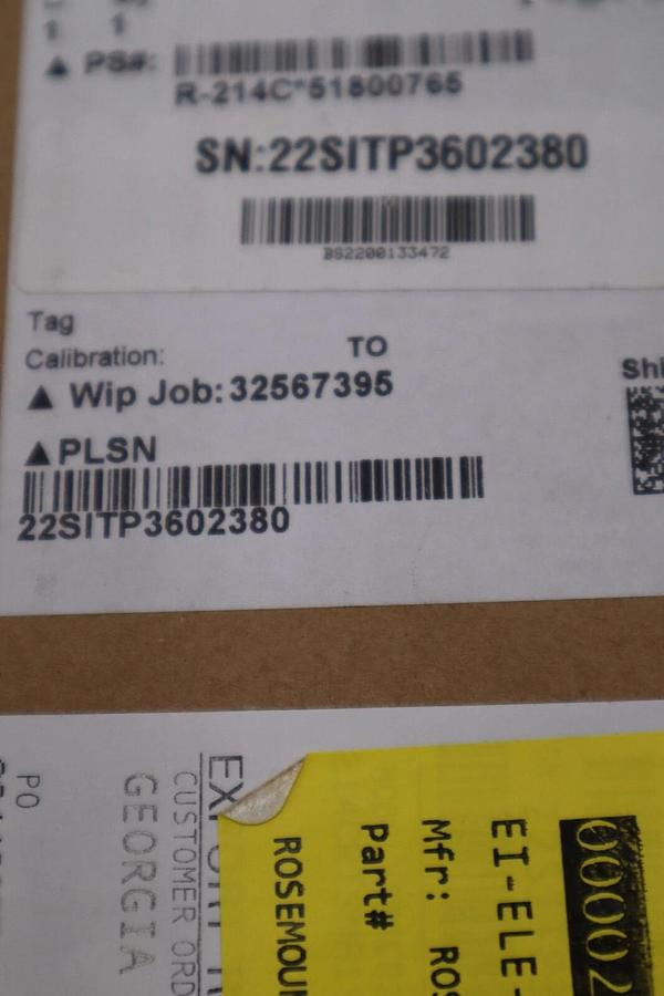 Used NEW Emerson Rosemount R-214C*51800765/ 0091A030T26T020DR06 STOCK G76