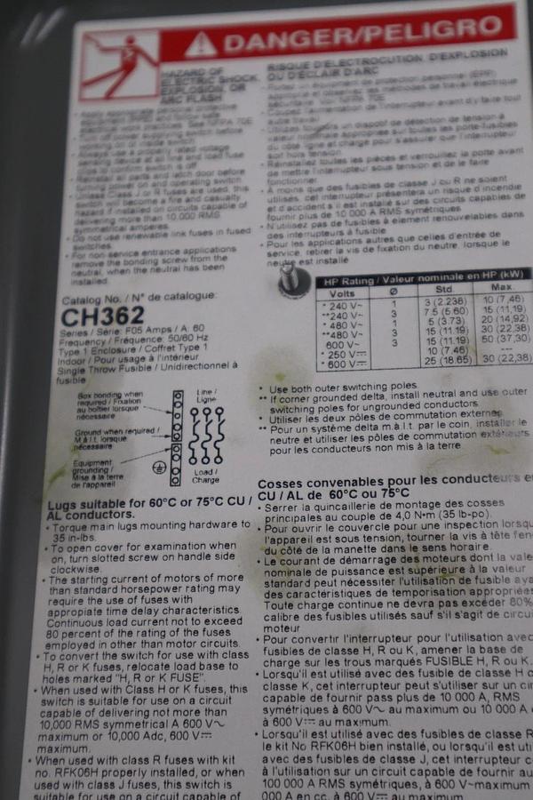 SQUARE D CH362 - NEW IN BOX - STOCK GF1012