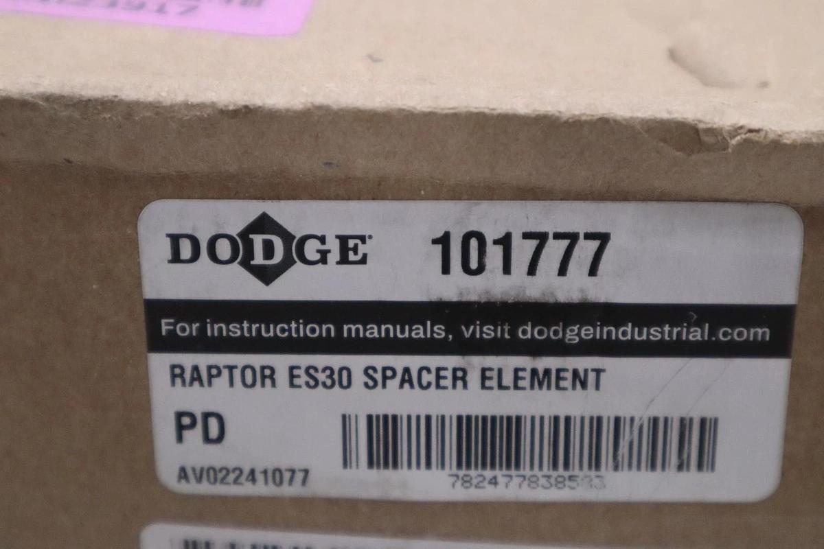 Used DODGE 101777 RAPTOR ES30 SPACER ELEMENT - NEW UNIT - STOCK GF932