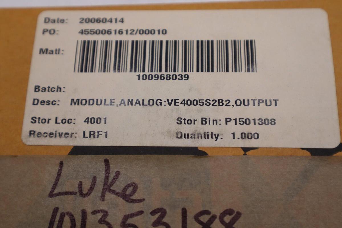 Used Emerson Analog Out Card KJ3221X1-BA1, New in Open Box STOCK L-438
