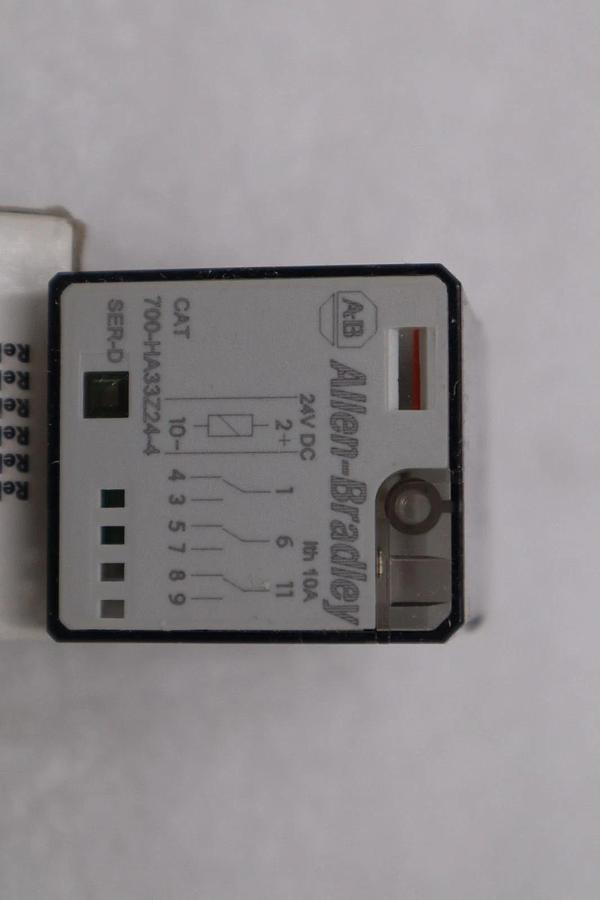 Used LOT OF 4 - AB ALLEN BRADLEY 700-HA33Z24-4 RELAY 3 POLE 10A 24V DC STOCK H1139A