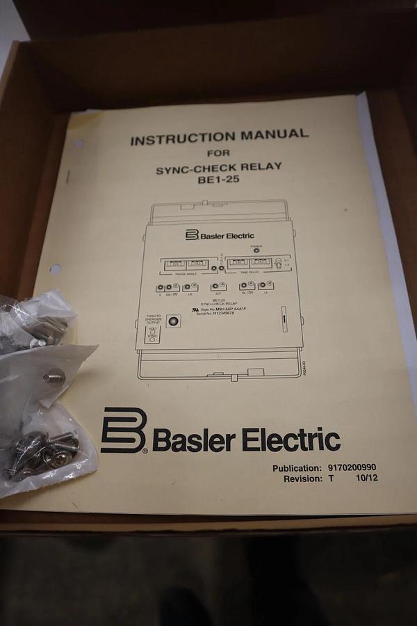 Used NEW IN BOX BASLER ELECTRIC BE1-25/ BE1-25M1GA6PN4R3F STOCK G277