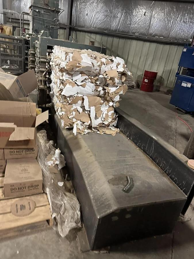 Used MAREN COMPLETE SHREDDING & BALING SYSTEM BALER SHREDDER SYSTEM WITH DUMP