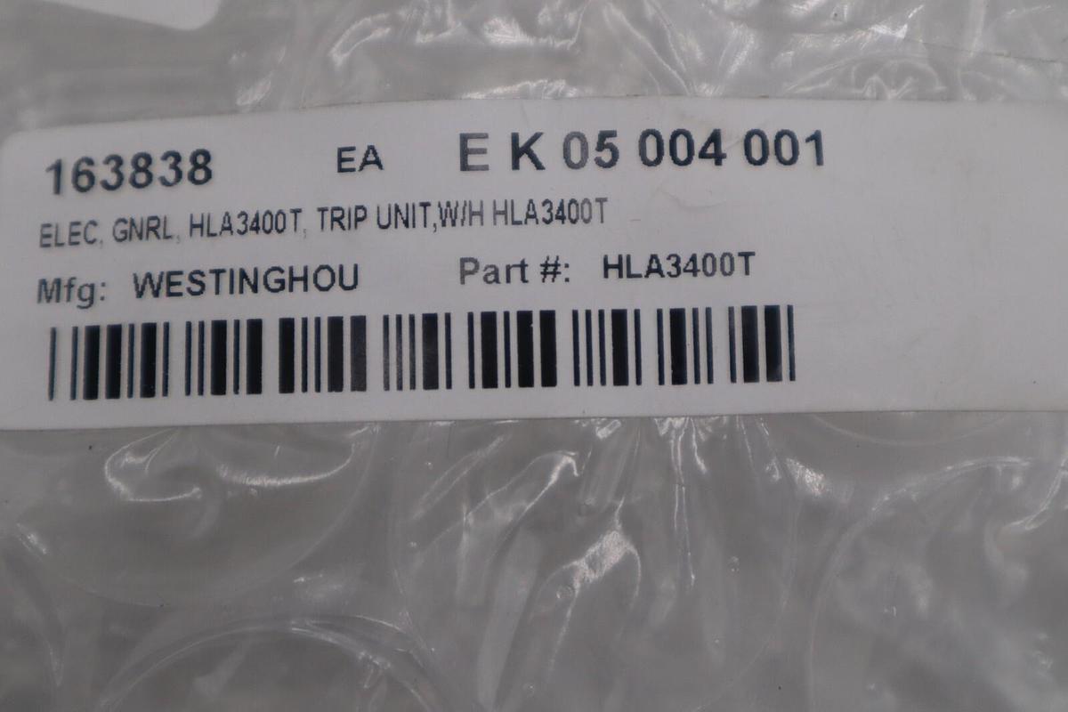 Used Westinghouse HLA3400T LA/ HLA TRIP Circuit Breaker 2000-4000A STOCK G358A