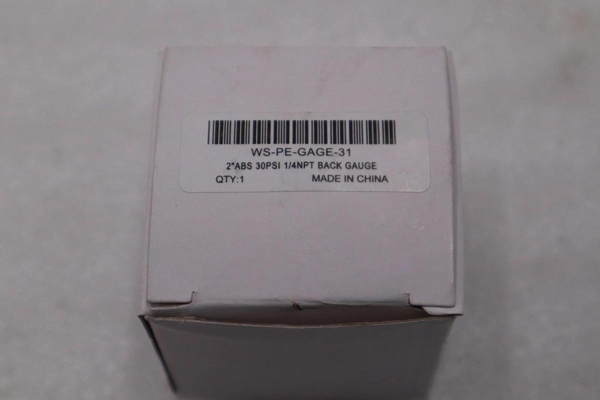 Used LOT OF 7 - WORK SMART WS-PE-GAGE-31 30PSI 2" STOCK H1273