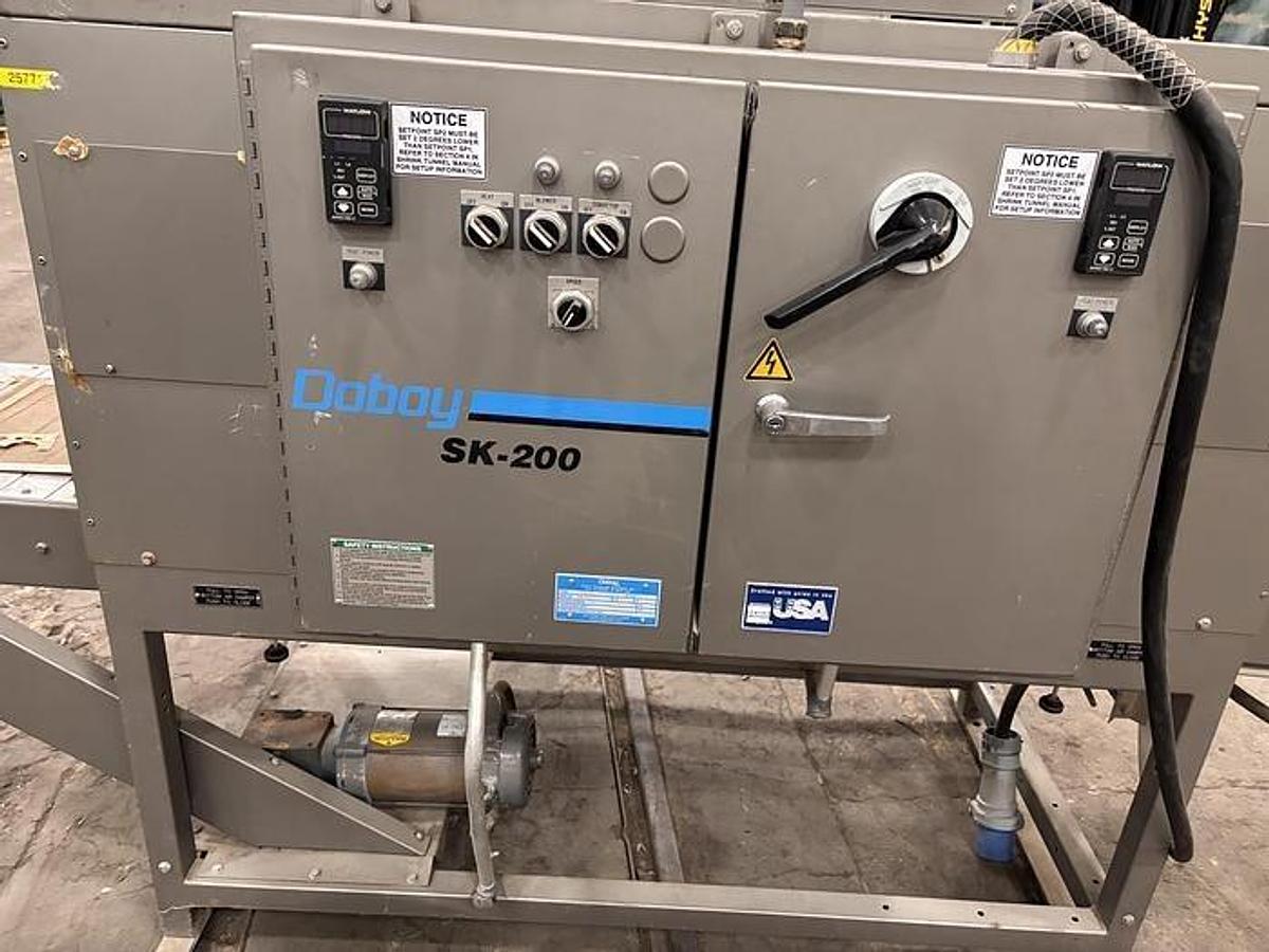 Used DOBOY SK200 DOUBLE CHAMBER SHRINK TUNNEL