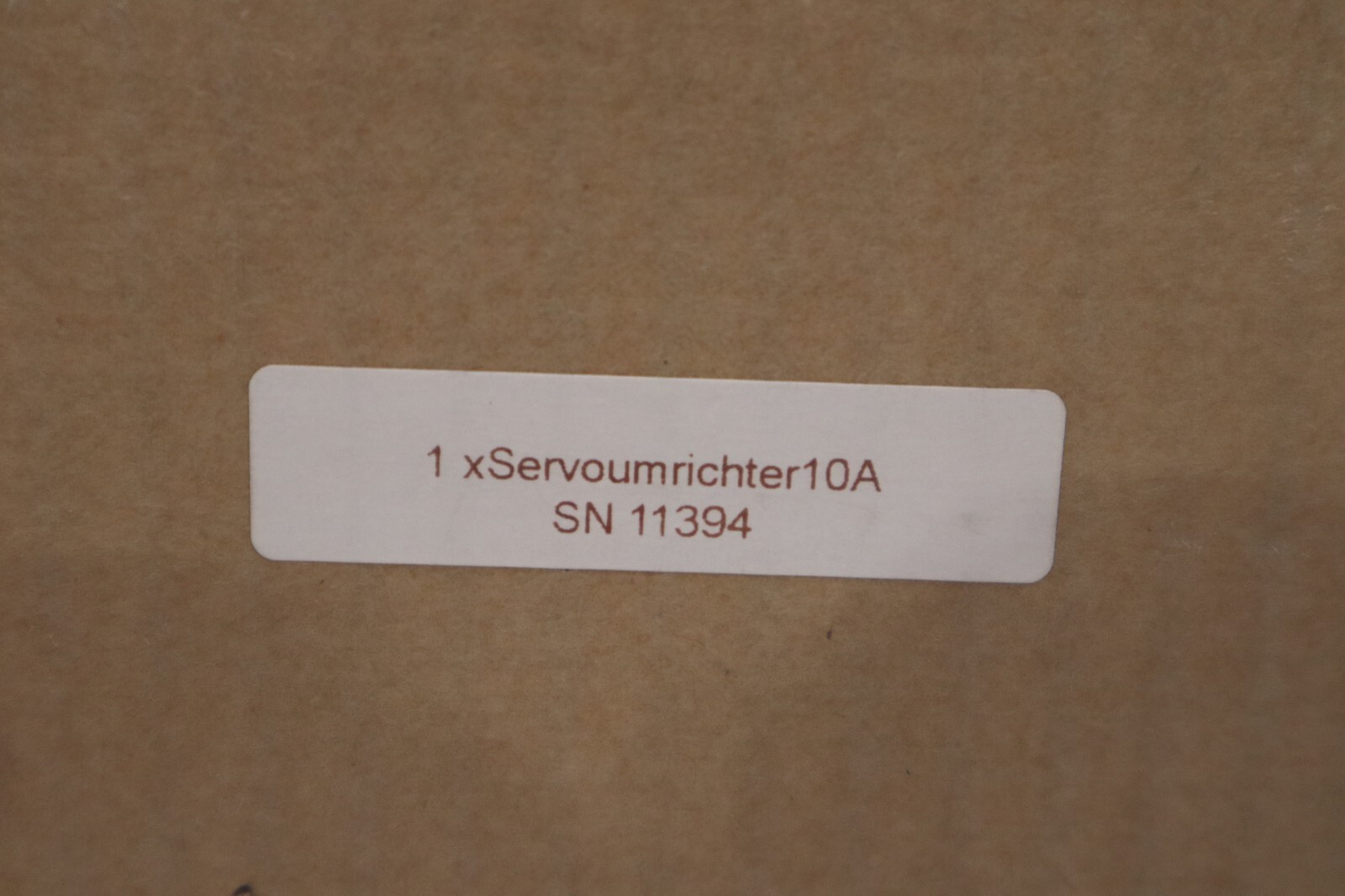 HEYE INTERNATIONAL SERVOUMRICHTER10A / 92A8101263 ND5152-5610 NEW IN BOX #H36