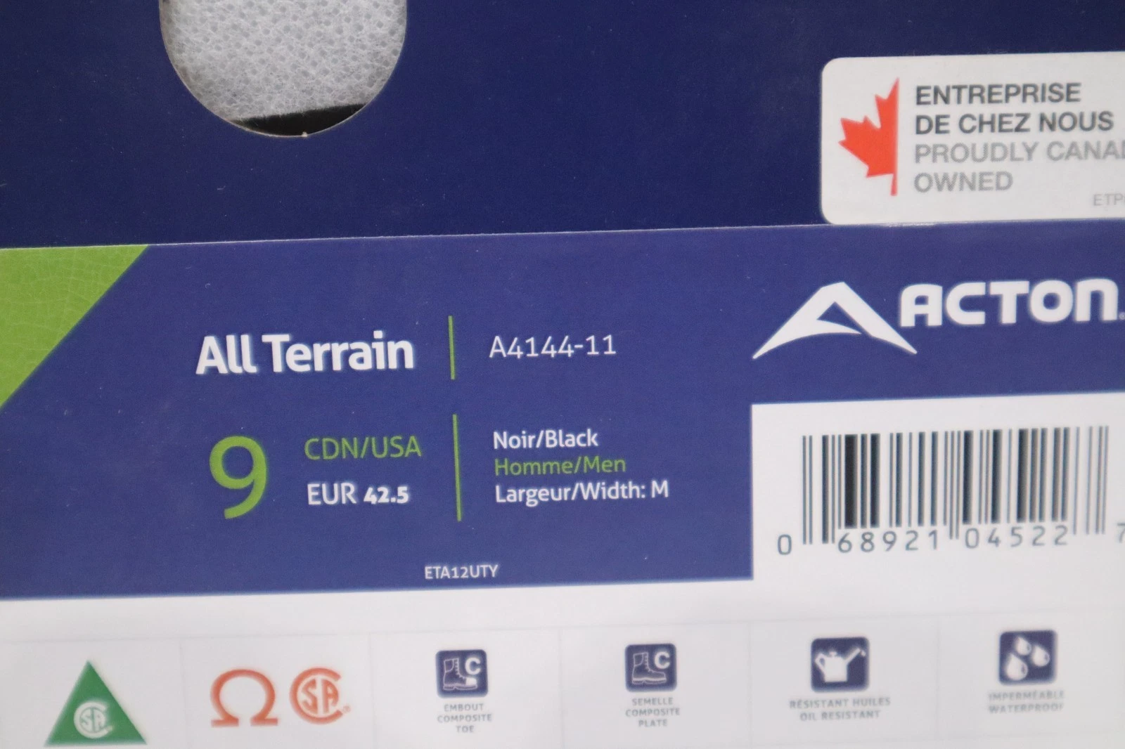 Used ACTION All Terrain 15" Composite Toe Rubber Work Boots A4144-11 - STOCK GF946