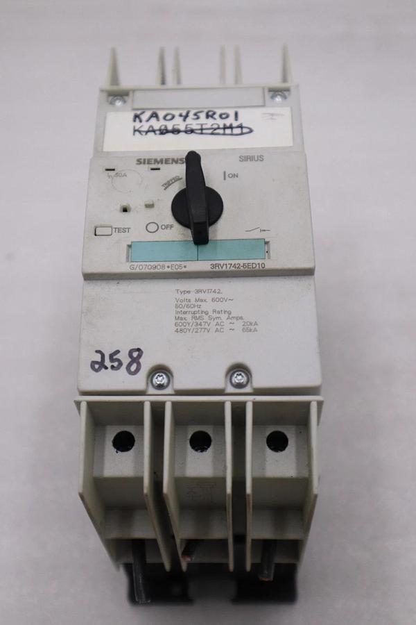 Used Siemens 3RV1742-5ED10 Circuit Breaker 30AMP STOCK H1428