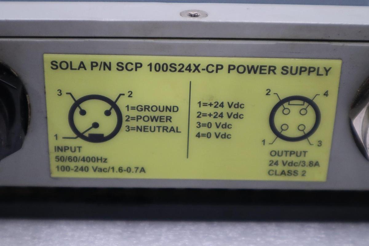 Used LOT OF 2 - SOLA SCP 100S24X-CP POWER SUPPLY 50/60/400HZ STOCK H1716