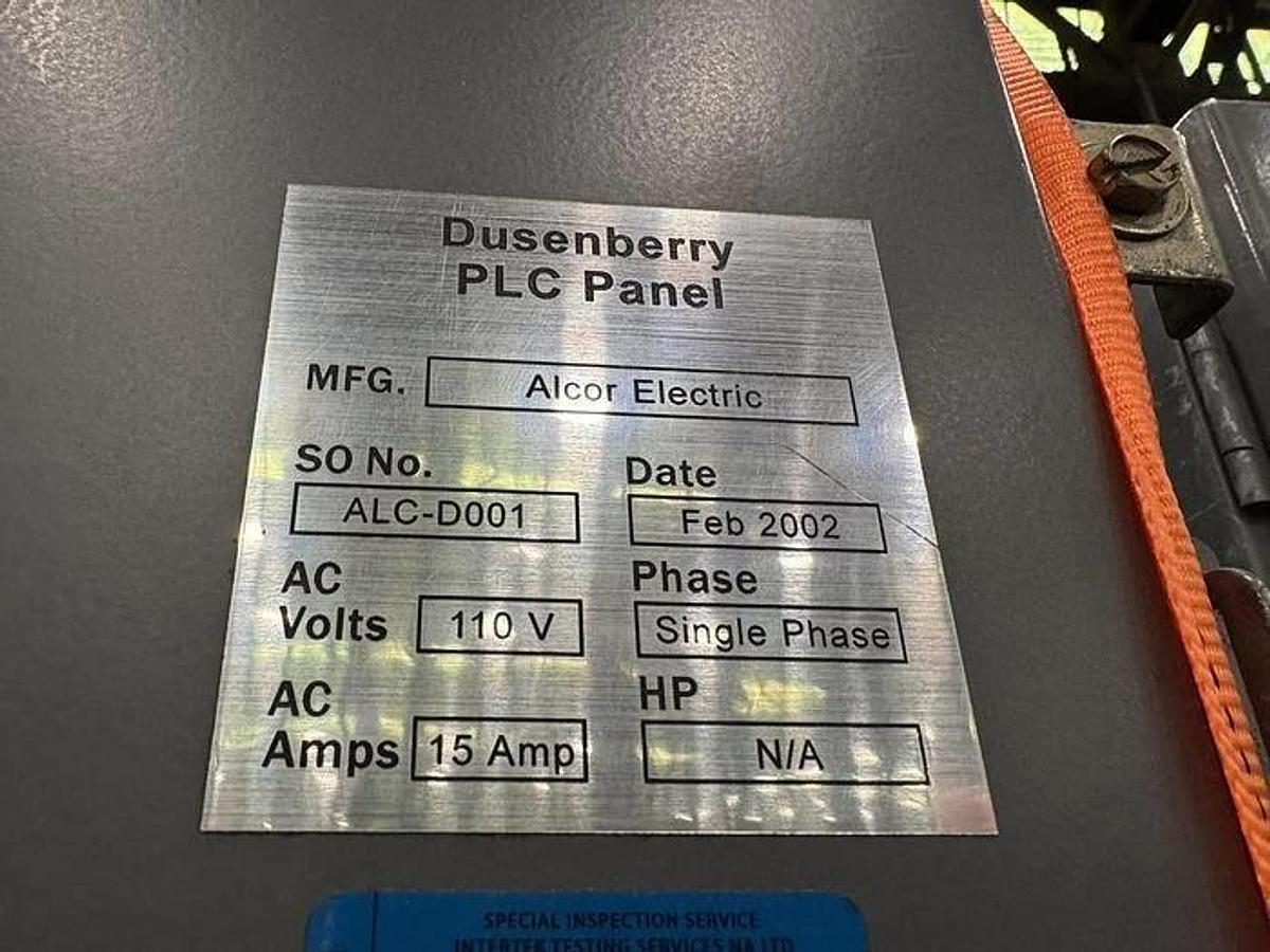 Used 72" DUSENBERY 613 COUNTER ROLL SLITTER REWINDER