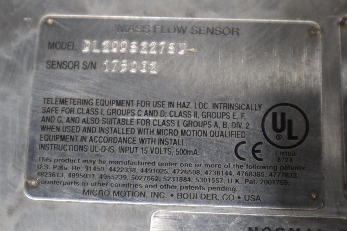 NEW IN BOX - Micro Motion DL200S227SU Mass Flow Sensor 2in STOCK HS36
