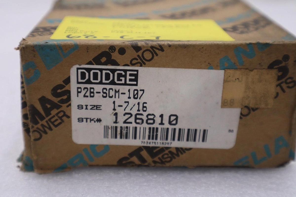 Used DODGE 126810 P28-SCM-107 PILLOW BLOCK BALL BEARING - STOCK 2944CC