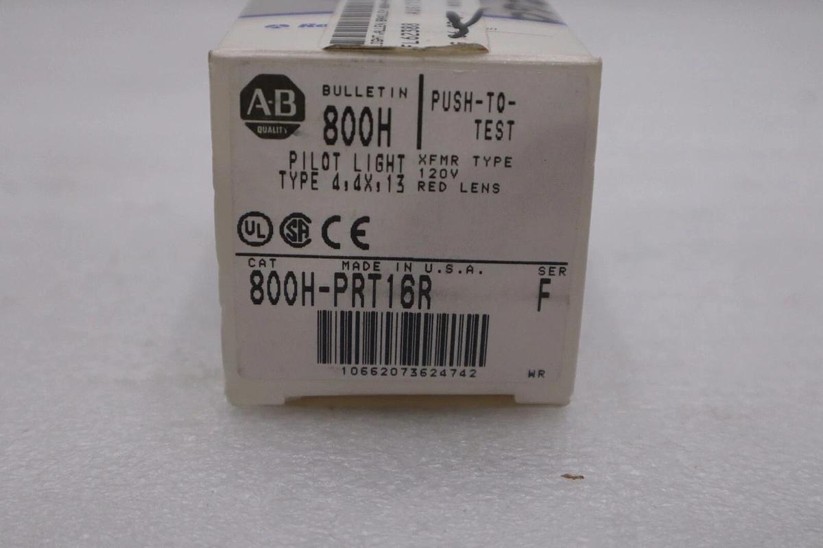 Used ALLEN BRADLEY 800H-PRT16R SERIES F PUSHBUTTON NEW WITH BOX STOCK G768A