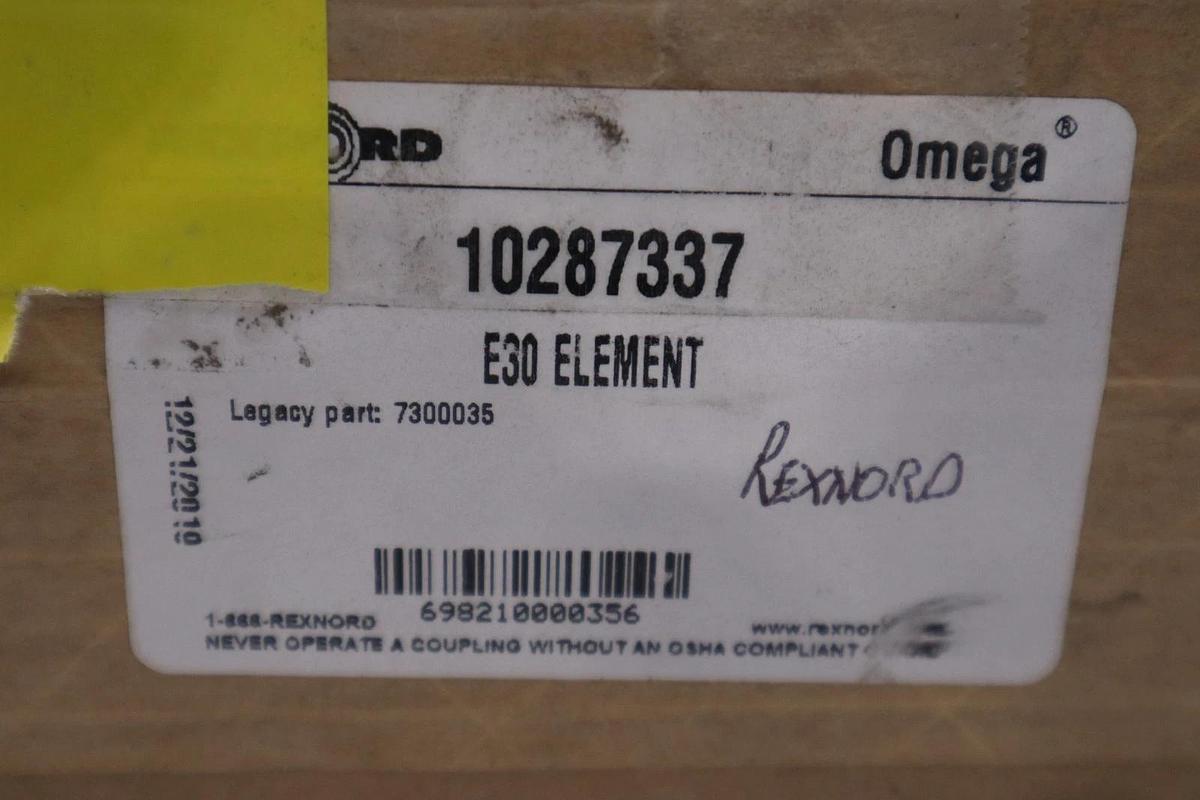 Used REXNORD,10287337,OMEGA E30 ELEMENT NEW UNIT STOCK 5206CC