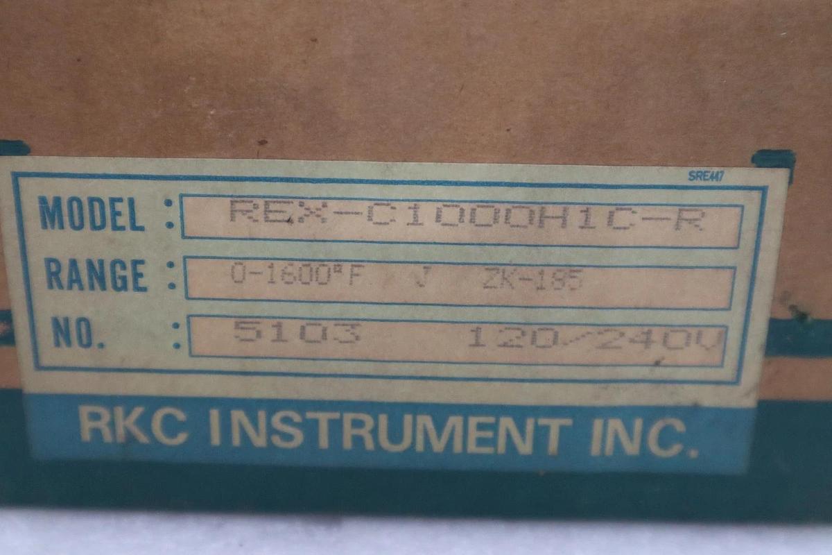 Used RKC REX-C1000H1C-R TEMPERATURE CONTROLLER PID WITH AUTOTUNE - STOCK GF440